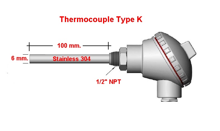 จำหน่าย Thermocouple Type K ราคาถูก 